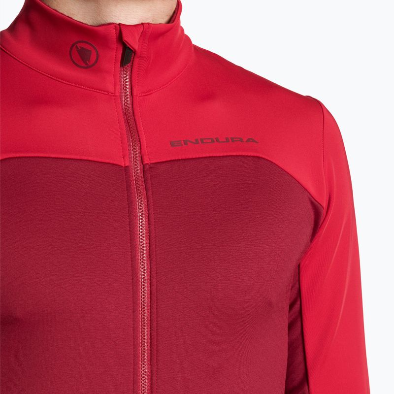 Pánská cyklistická mikina Endura FS260-Pro Roubaix rust red 3