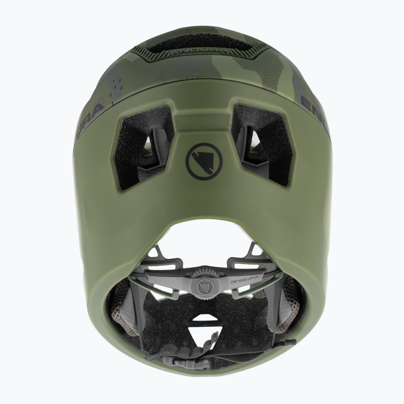 Dětská cyklistická helma Endura Singletrack Full Face olive green 3