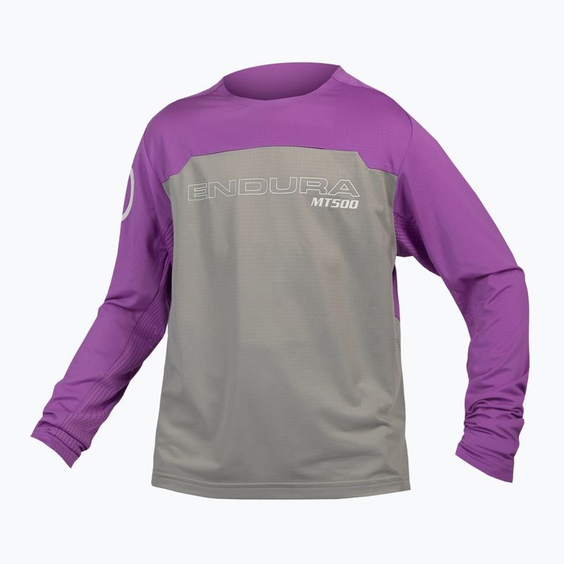 Dětský cyklistický dres longsleeve Endura MT500 Burner thistle 3