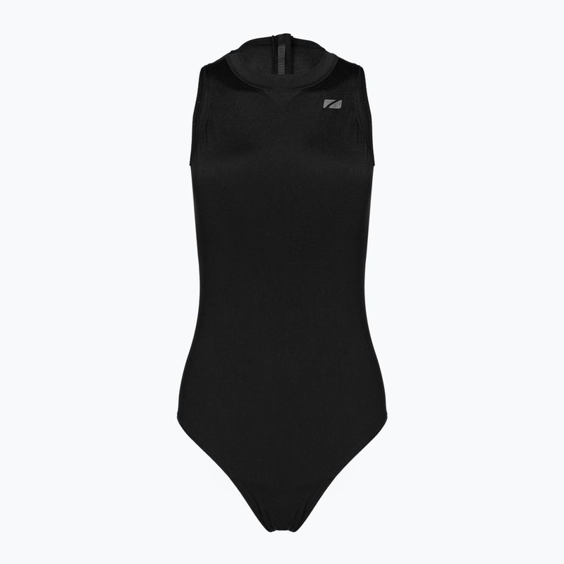 Dámské jednodílné plavky ZONE3 OWS Renew High Neck black