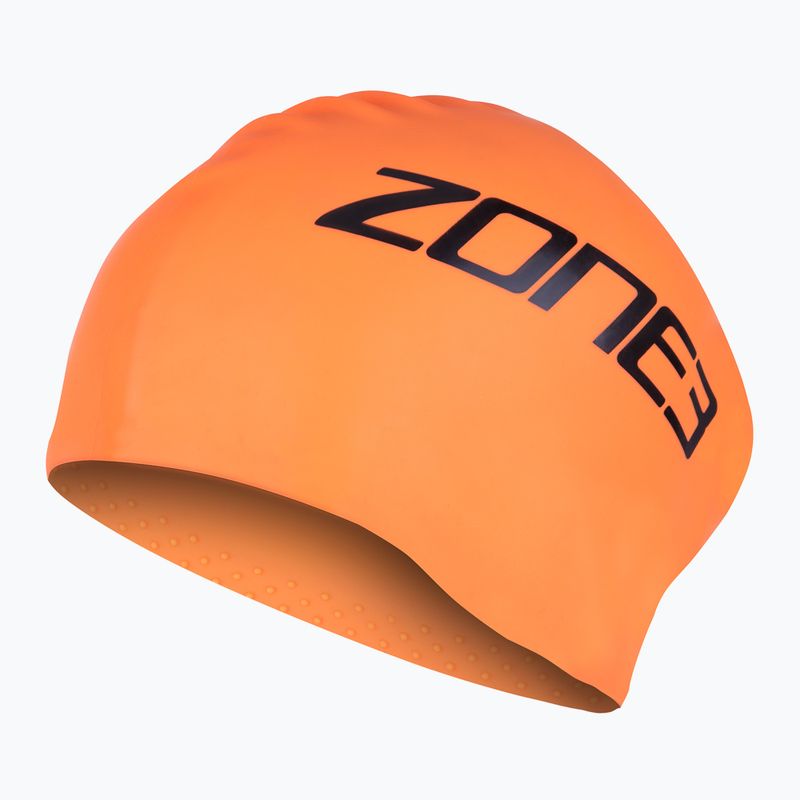 Plavecká čepice ZONE3 Long Hair hi-vis orange 2