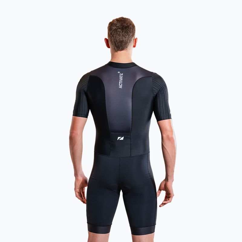 Pánská triatlonová kombinéza ZONE3 Activate+ Trisuit black 5