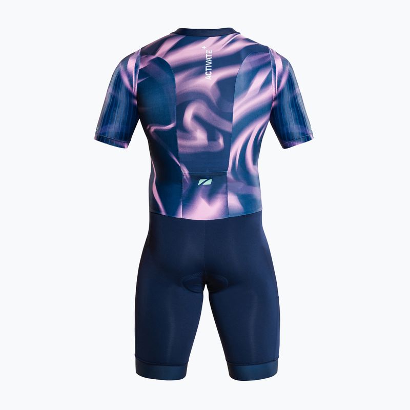Pánská triatlonová kombinéza ZONE3 Activate+ Trisuit print 2