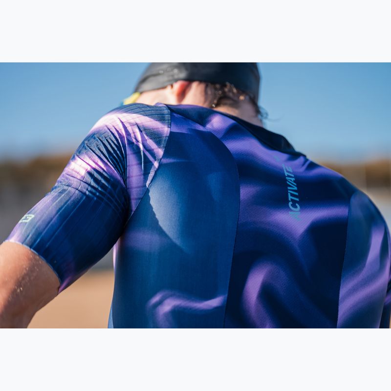 Pánská triatlonová kombinéza ZONE3 Activate+ Trisuit print 17