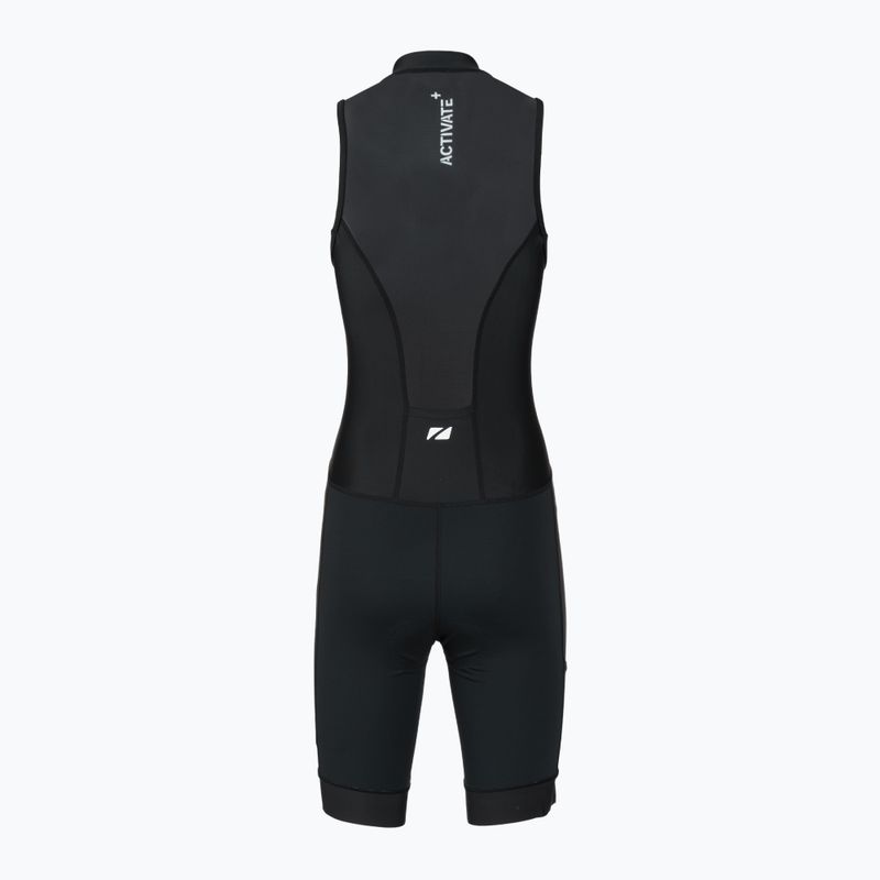 Dámský triatlonový dres ZONE3 Activate+ Sleeveless Trisuit black 2