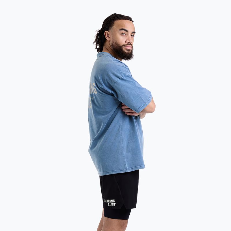 Pánské triko BOXRAW Sparring Club Oversized washed baby blue 4