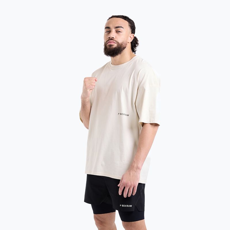 Pánské triko BOXRAW Sparring Club Oversized washed beige