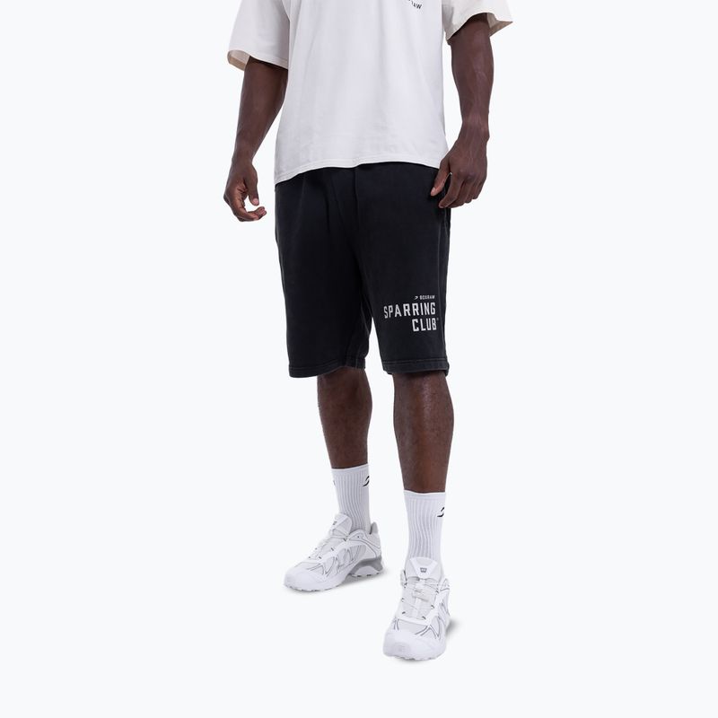 Pánské tréninkové šortky BOXRAW Sparring Club Sweat washed black