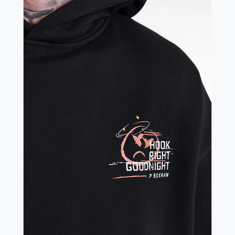 Pánská mikina BOXRAW Hook Right Goodnight Oversized Hoodie black 7