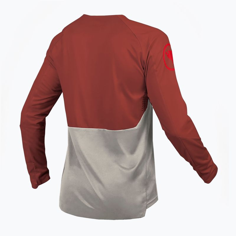 Pánský cyklistický dres Longsleeve Endura MT500 Burner brick 2