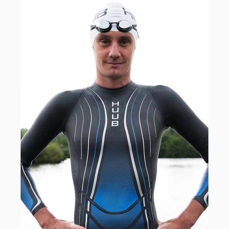 Pánský plavecký neopren HUUB Agilis II 3:5 metallic blue 5