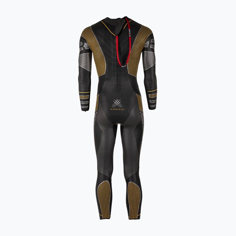 Pánský plavecký neopren HUUB Pinnacle silver/yellow 2
