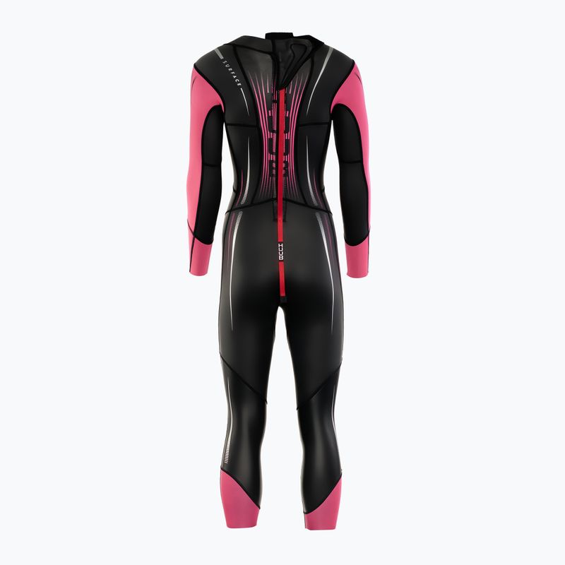 Dámský plavecký neopren HUUB Surface 3.3 fluo pink 2