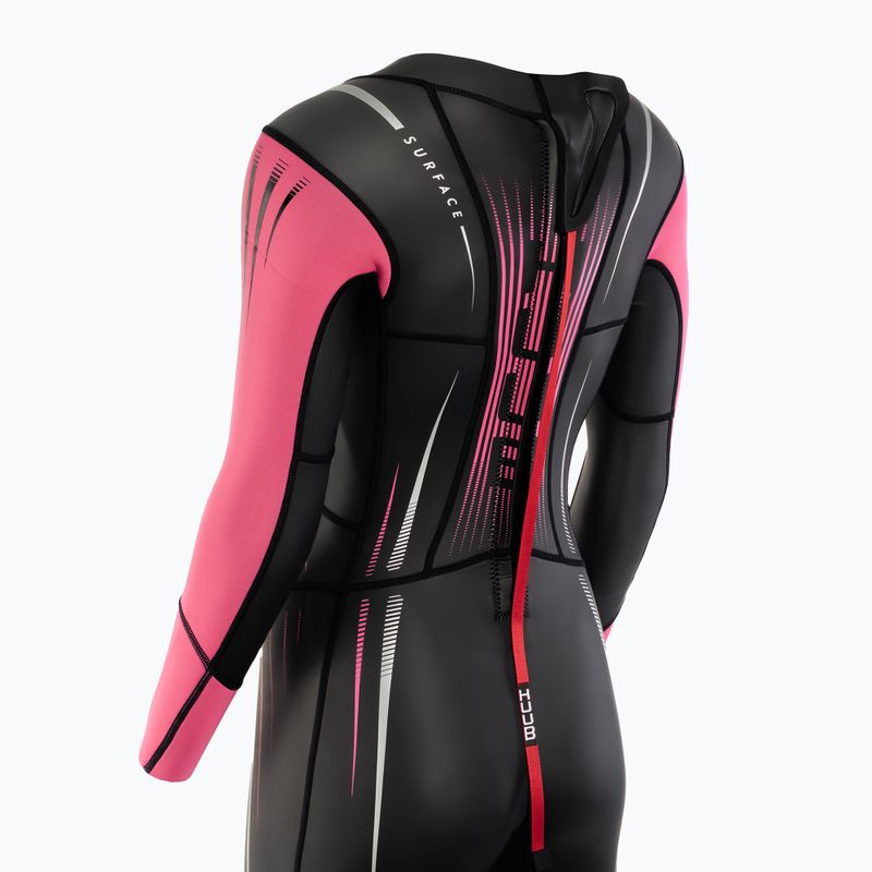 Dámský plavecký neopren HUUB Surface 3.3 fluo pink 4