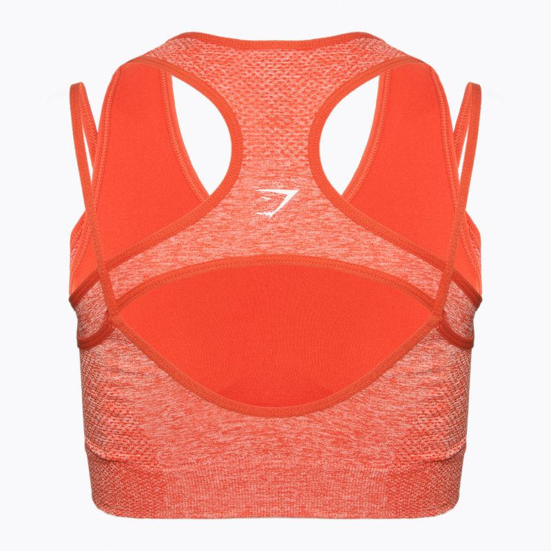 Fitness podprsenka  Gymshark Vital Rise Sports red / marl 2