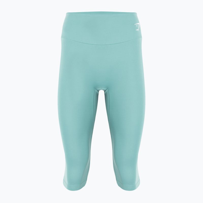 Dámské fitness legíny Gymshark Training Cropped teal