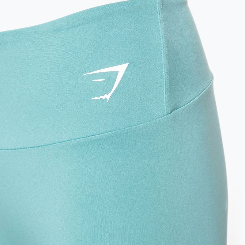 Dámské fitness legíny Gymshark Training Cropped teal 3
