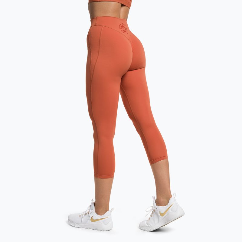 Dámské tréninkové legíny Gymshark KK Twins earth orange 3