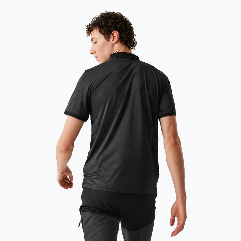 Pánské trekové tričko REGATTA Polo Remex II black 3