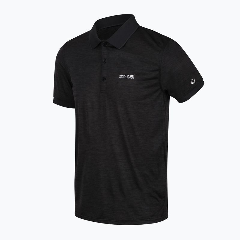Pánské trekové tričko REGATTA Polo Remex II black 7