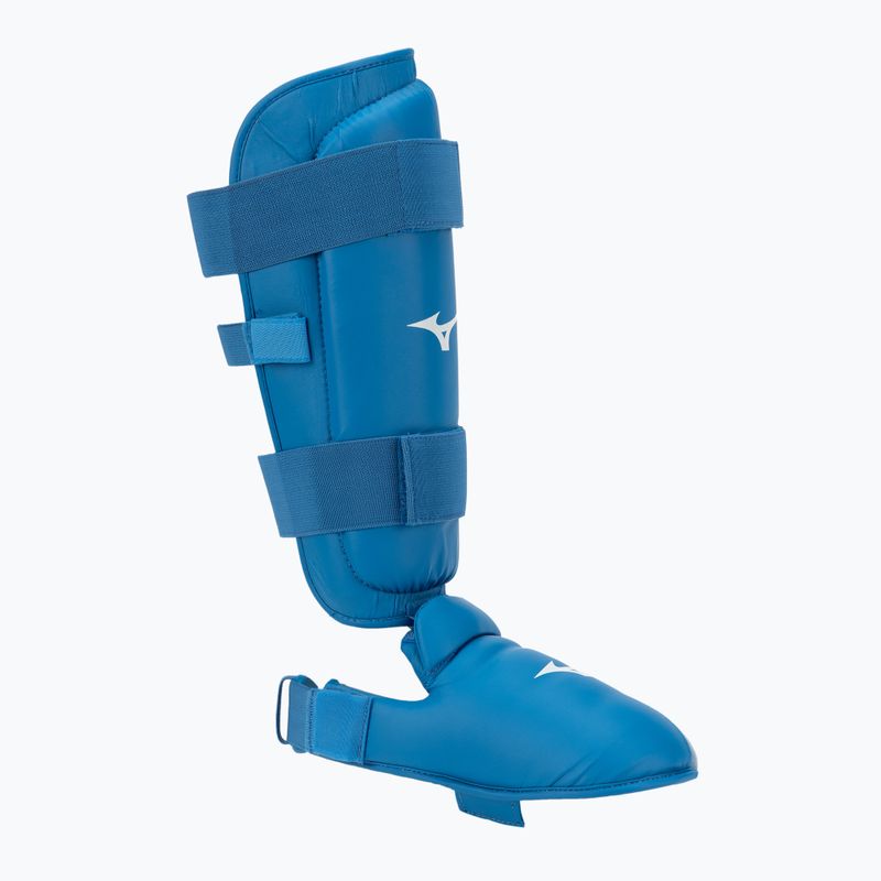 Mizuno Instep polstrované chrániče holeně a chodidla modré 23EHA10027_M 2