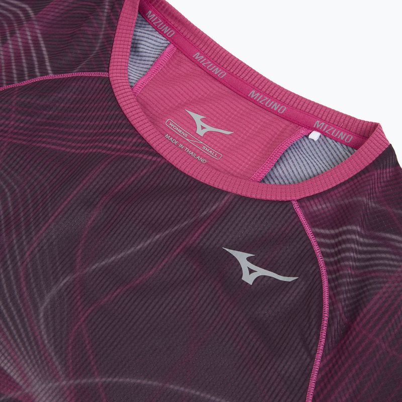 Dámské běžecké tričko Mizuno Aero Tee gape wine 3