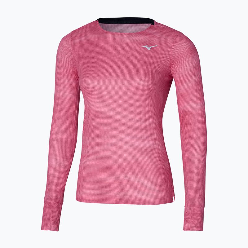 Dámské běžecké tričko longsleeve Mizuno Premium Aero Tee sangria sunset