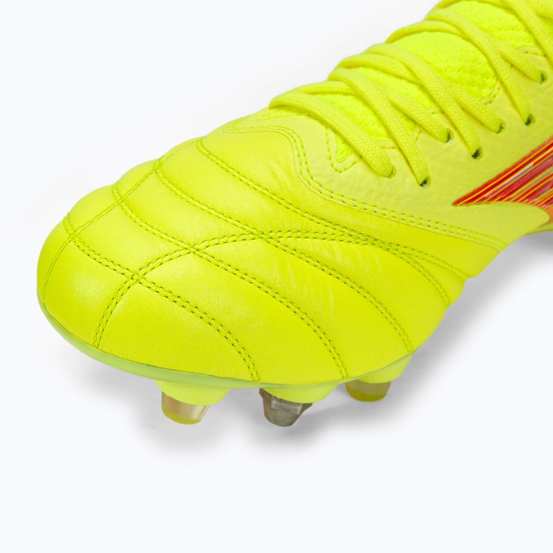 Pánské kopačky Mizuno Morelia Neo IV Β Japan Mix safety yellow/flery coral 2/safety yellow 7