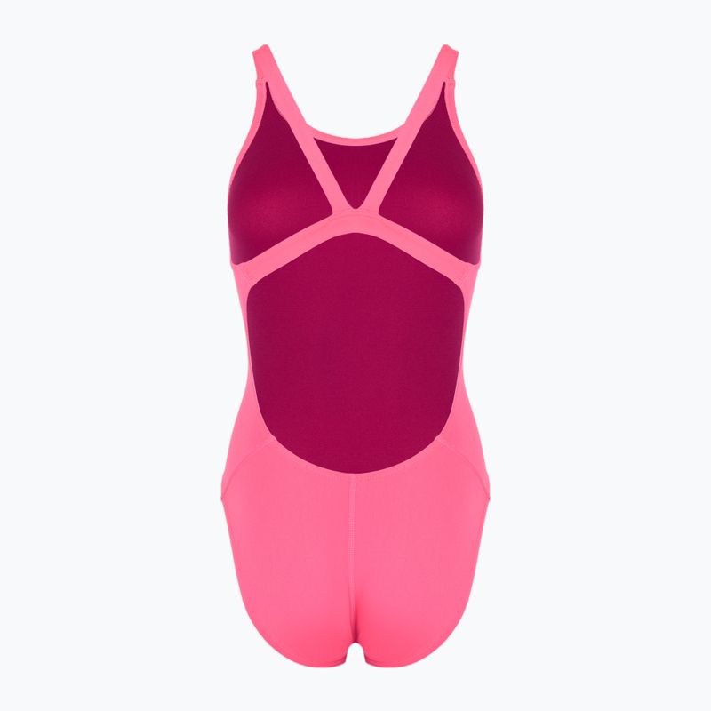 Dámské jednodílné plavky Nike Hydrastrong Solid Fastback hyper pink 2