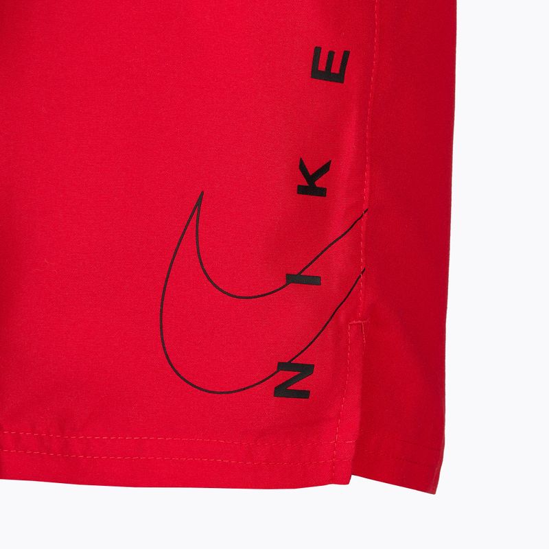 Pánské plavecké šortky Nike Swoosh Break 5" Volley červené NESSC601-614 5