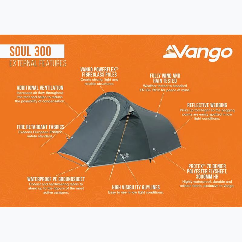 Trekový stan pro 3 osoby Vango Soul 300 peridot green 3