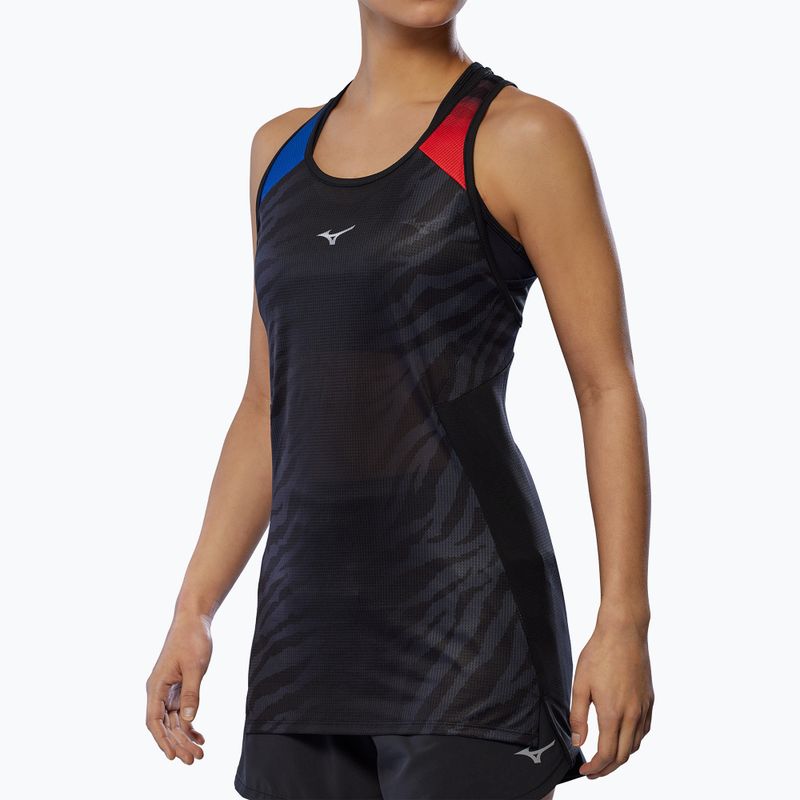 Dámské běžecké tričko Mizuno DryAeroFlow Graphic Tank oni red