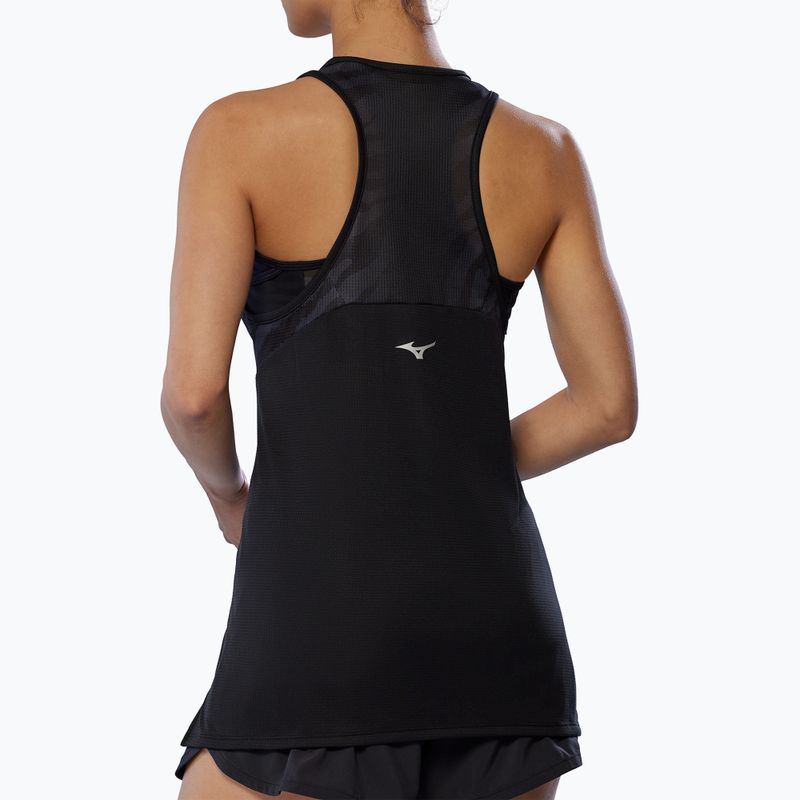 Dámské běžecké tričko Mizuno DryAeroFlow Graphic Tank oni red 3
