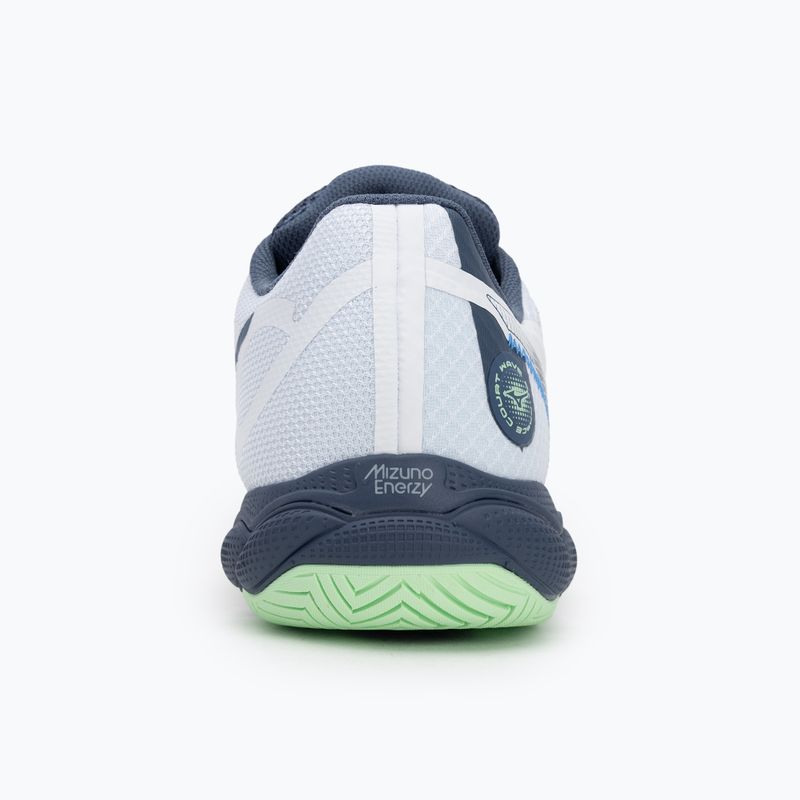 Pánské tenisové boty Mizuno Wave Enforce Court AC white/ vintage indigo/ neo mint 6