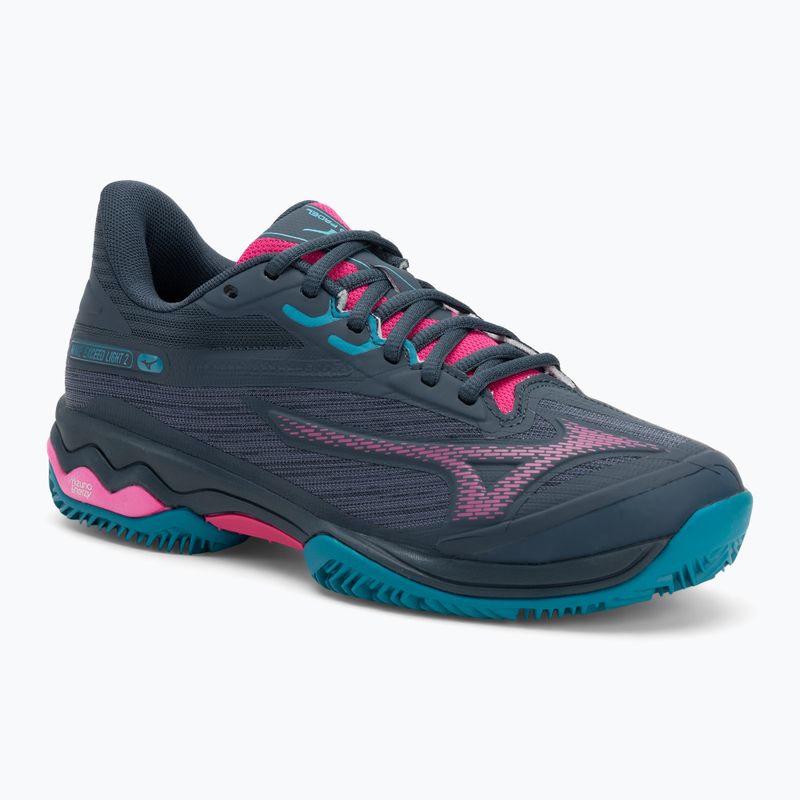 Dámské boty na padel Mizuno Wave Exceed Light 2 Padel midnight navy/ fuchsia purple/ enamel blue