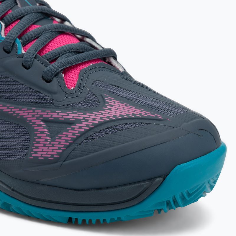 Dámské boty na padel Mizuno Wave Exceed Light 2 Padel midnight navy/ fuchsia purple/ enamel blue 7
