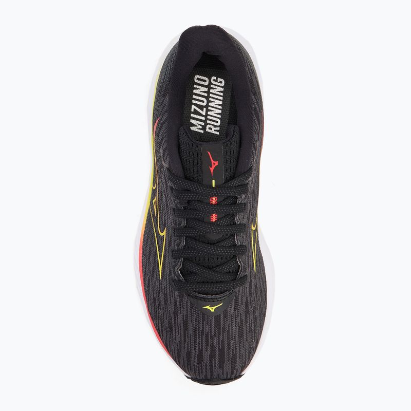 Dámské běžecké boty Mizuno Wave Rider 28 black/evening primrose/poppy red 5