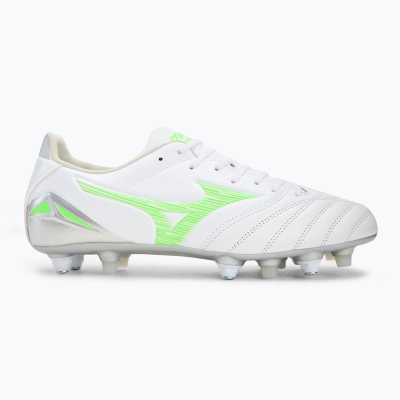 Pánské kopačky Mizuno Morelia Neo IV Pro Mix white/neon green/cool gray 3c 2