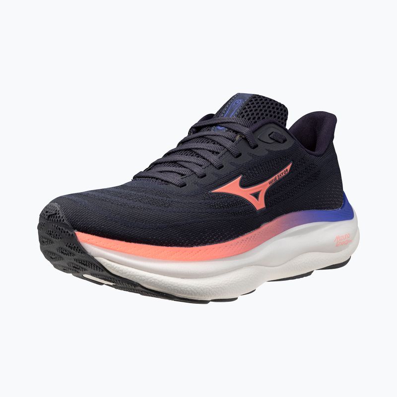 Dámské běžecké boty Mizuno Wave Sky 9 odyssey gray/striking coral/iris bloom 11