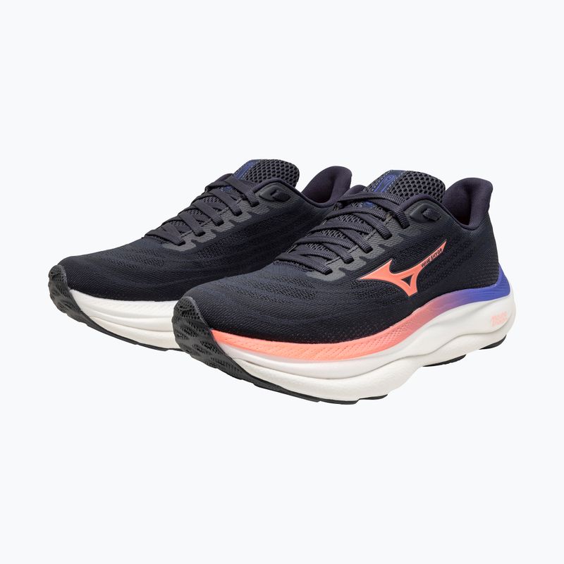 Dámské běžecké boty Mizuno Wave Sky 9 odyssey gray/striking coral/iris bloom 15