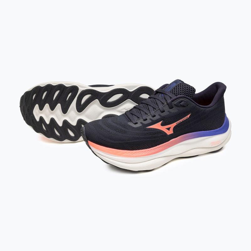Dámské běžecké boty Mizuno Wave Sky 9 odyssey gray/striking coral/iris bloom 16