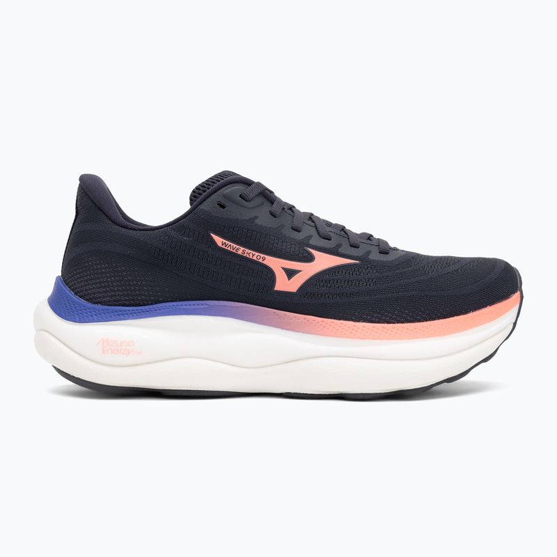 Dámské běžecké boty Mizuno Wave Sky 9 odyssey gray/striking coral/iris bloom 2