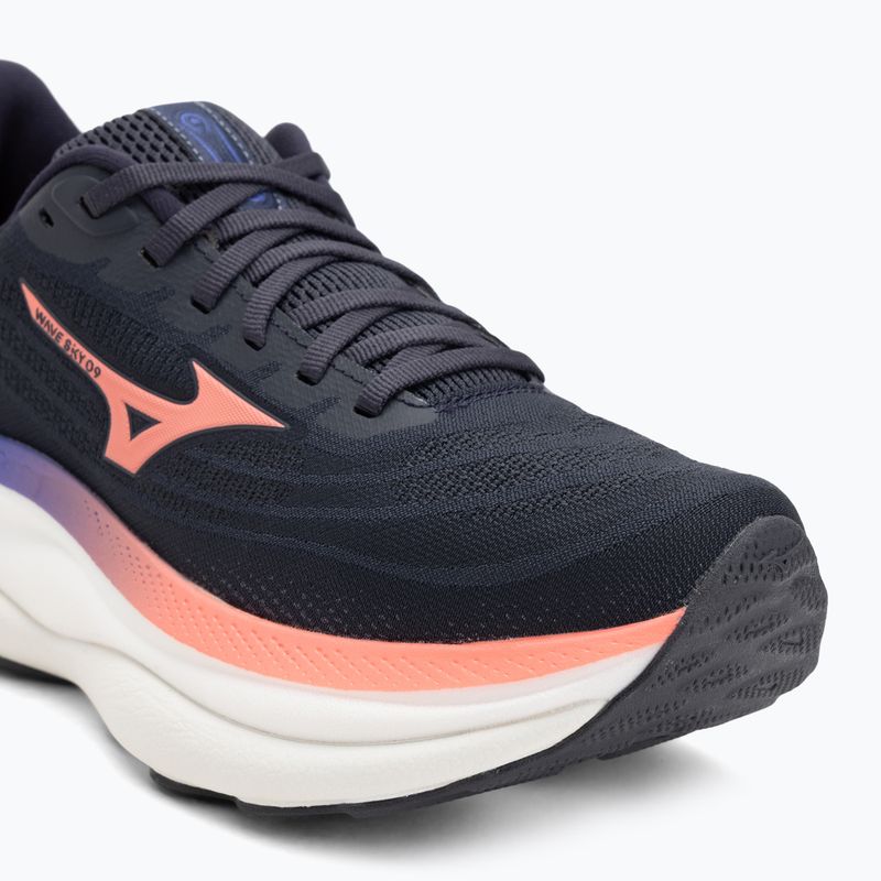 Dámské běžecké boty Mizuno Wave Sky 9 odyssey gray/striking coral/iris bloom 7