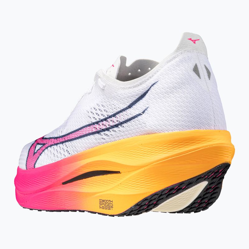 Běžecké boty Mizuno Wave Rebellion Pro 3 white/pink tetra/tang orange 11