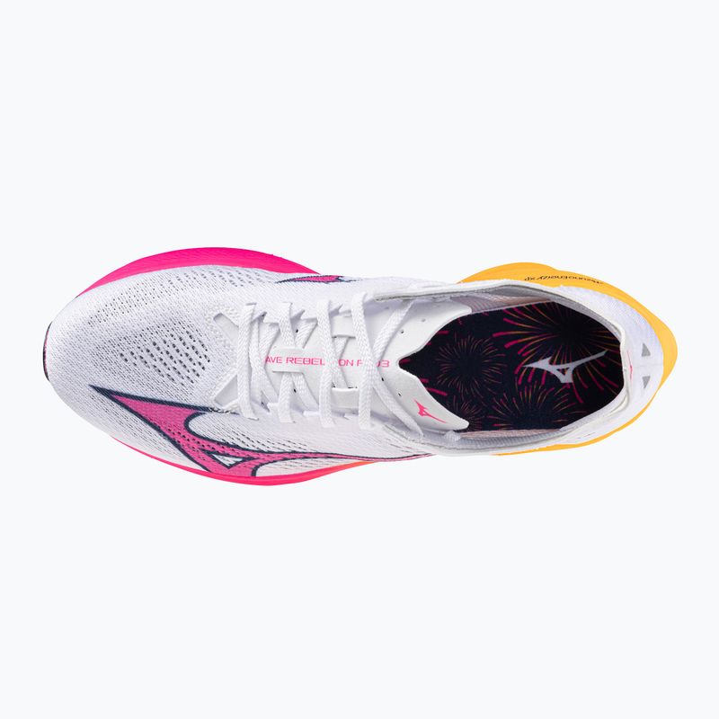 Běžecké boty Mizuno Wave Rebellion Pro 3 white/pink tetra/tang orange 14