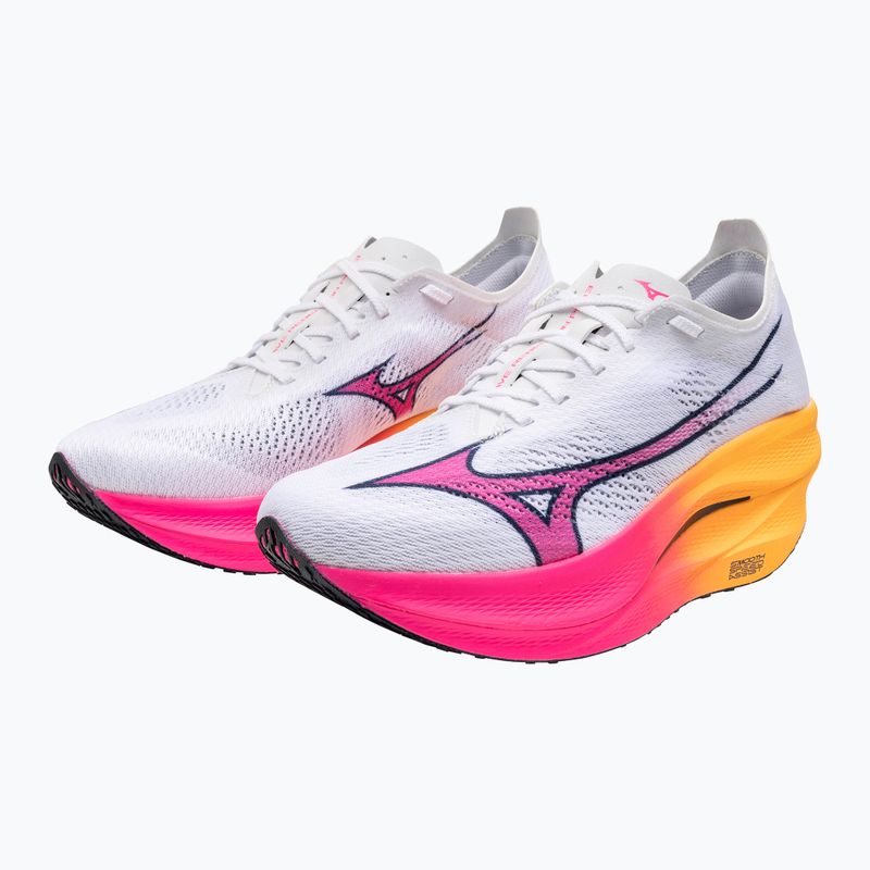 Běžecké boty Mizuno Wave Rebellion Pro 3 white/pink tetra/tang orange 15