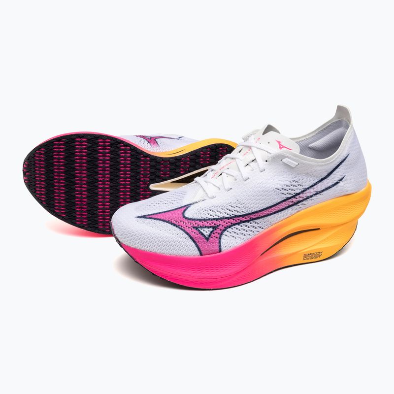 Běžecké boty Mizuno Wave Rebellion Pro 3 white/pink tetra/tang orange 16