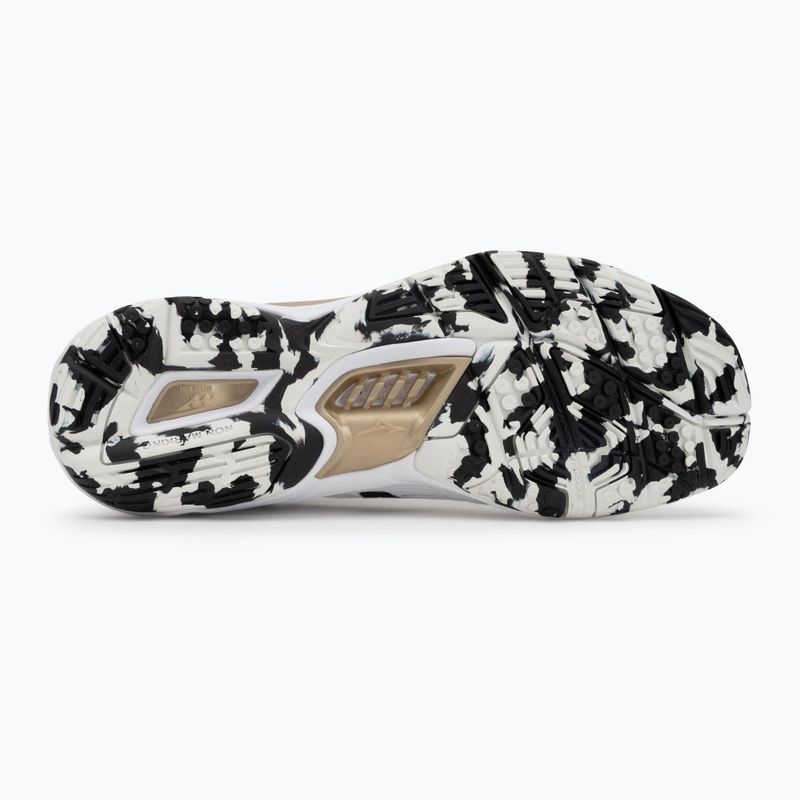 Boty na házenou Mizuno Wave Stealth 6 white/black/gold 4