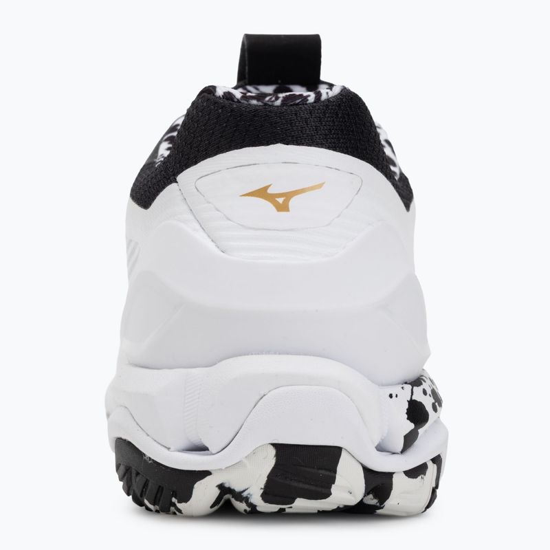 Boty na házenou Mizuno Wave Stealth 6 white/black/gold 6