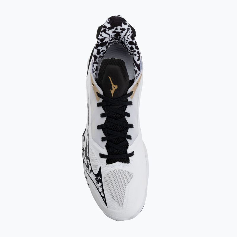 Boty na házenou Mizuno Wave Mirage 5 white/black/ge gold 5